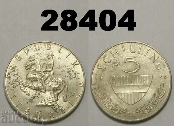 Austria 5 Shillings 1960 Silver