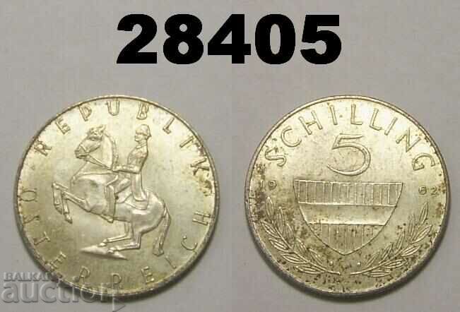 Austria 5 Shillings 1962 Silver