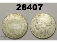 Австрия 10 шилинга 1957 сребро