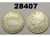 Austria 10 Shillings 1957 Silver