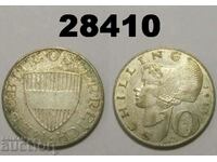 Austria 10 Shillings 1958 Silver