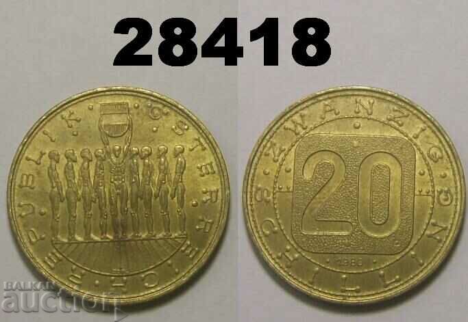 Austria 20 schillings 1980