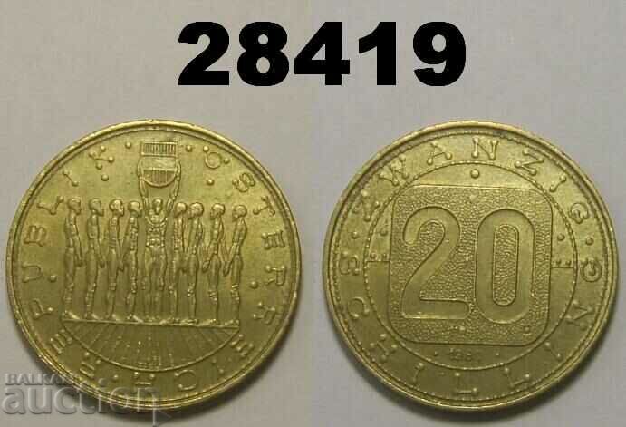 Austria 20 schillings 1980