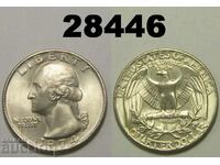 1/4 dolar SUA 1974 UNC