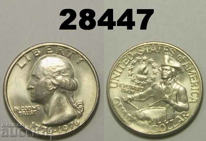 1/4 dolar american 1976