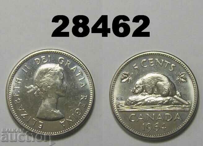 Canada 5 cents 1964