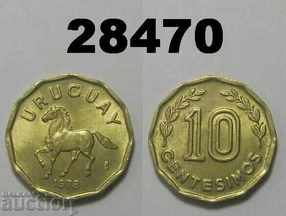 Uruguay 10 centesimo 1978