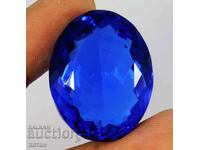 BZC! 84.00 ct natural tanzanite oval set OMGTL of 1 st.!