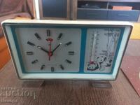 OLD CHINESE ALARM CLOCK WITH THERMOMETER ANIMATED