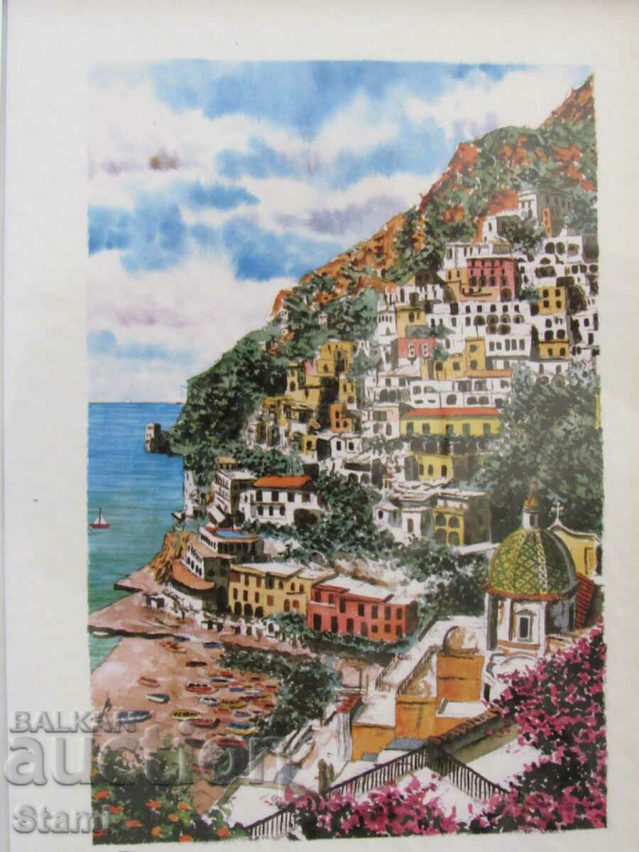 Delivery of +Series of small framed paintings-Amalfi, Italy Delivery of +Series of small framed paintings-Amalfi, Italy