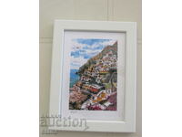 +Series of small framed paintings-Amalfi, Italy