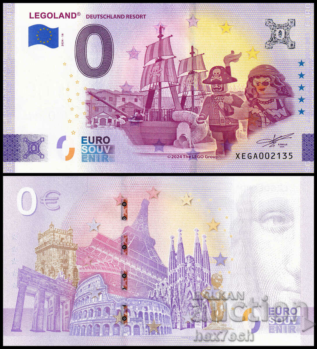❤️ ⭐ Germania 2024 0 euro Legoland Deutschland UNC nou ⭐ ❤️