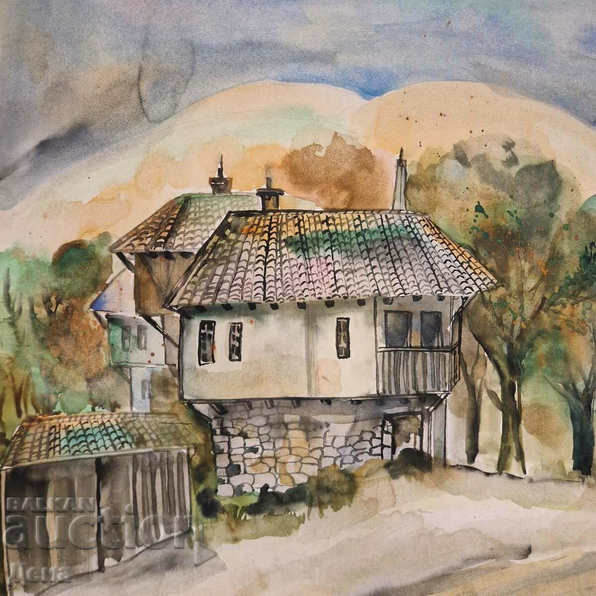 Auction  Large master watercolor 1997.