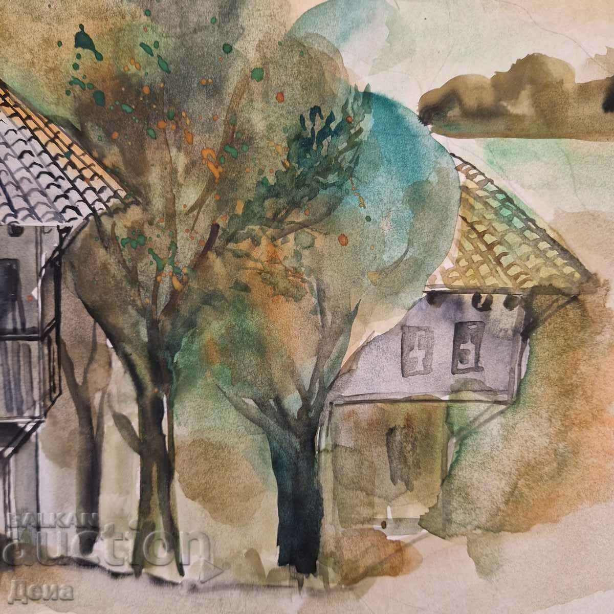 Large master watercolor 1997. - 6