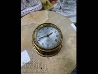 A rare antique English ship's yacht clock