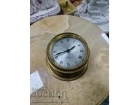 A rare antique English ship's yacht clock