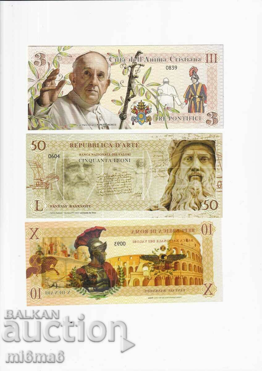 Italy fantasy banknotes with price 30.00 BGN | € 15.34 Italy fantasy banknotes with price 30.00 BGN | € 15.34