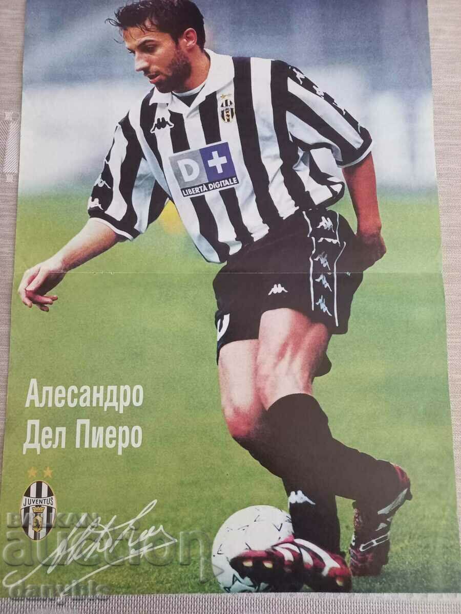 Poster - fotbal - Del Piero - Juventus