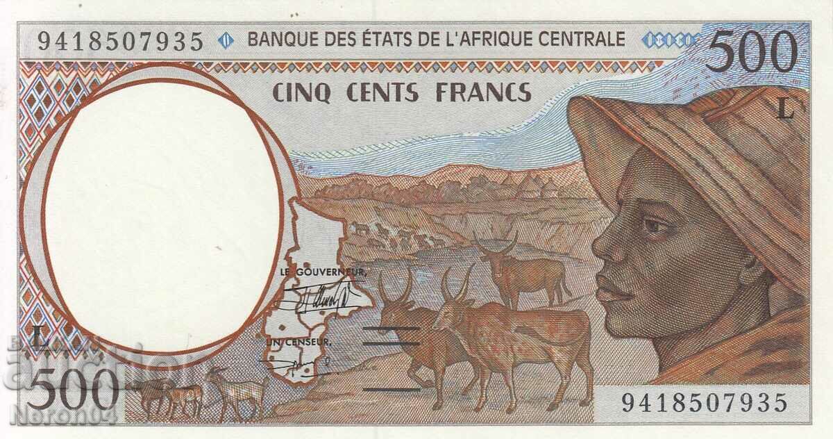 500 de franci 1994, Gabon