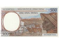 500 francs 1994, Gabon