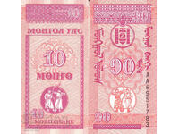 tino37- MONGOLIA - 10 MONGO - 1993 - UNC