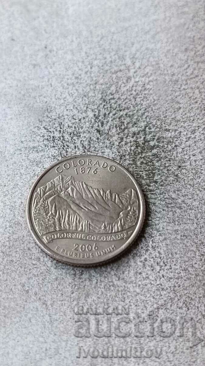 USA 25 cents 2006 P Colorado