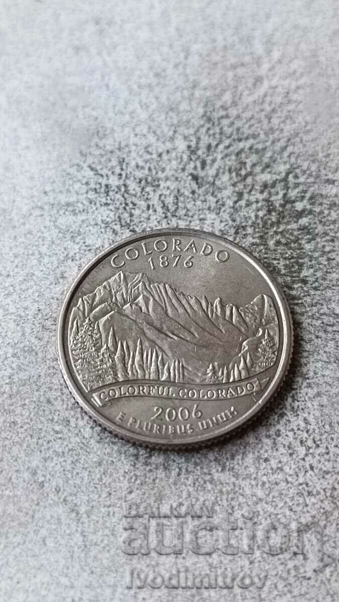 USA 25 cents 2006 P Colorado