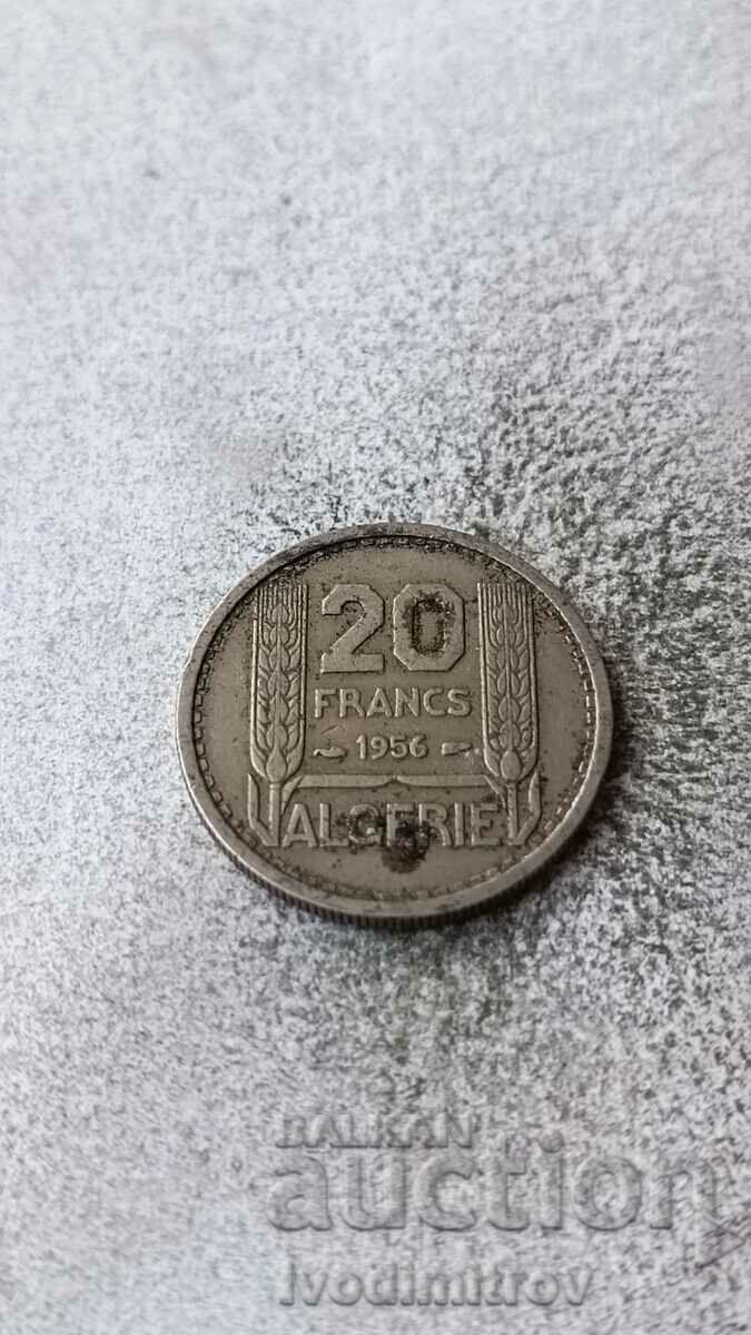 Algeria 20 francs 1956