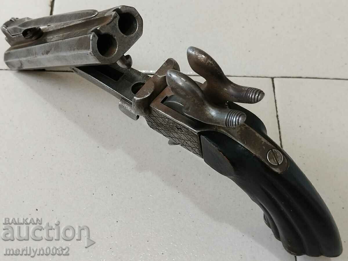 Double-barrelled Lefouche rifle with bayonet 40-50 years of the 19th century ORIGINAL - 5 Double-barrelled Lefouche rifle with bayonet 40-50 years of the 19th century ORIGINAL - 5
