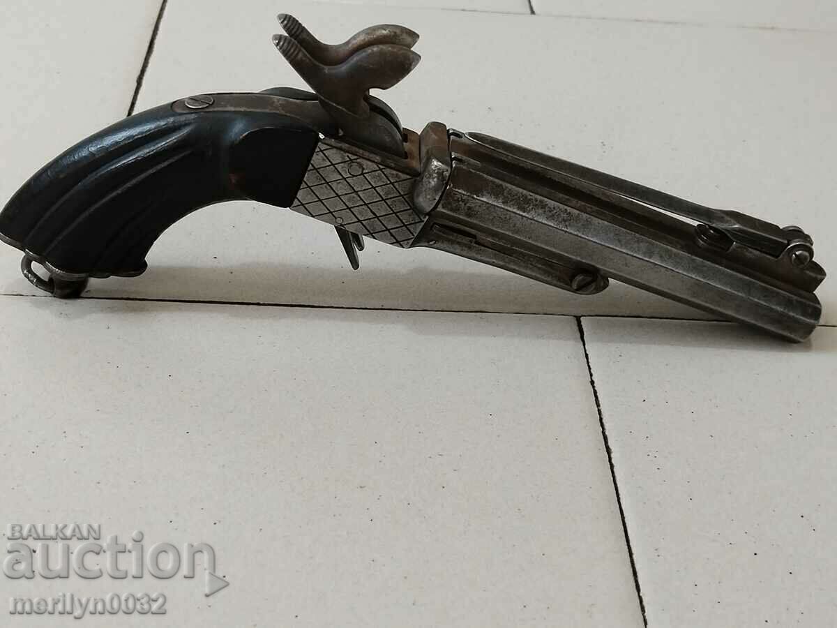 Double-barrelled Lefouche rifle with bayonet 40-50 years of the 19th century ORIGINAL - 6 Double-barrelled Lefouche rifle with bayonet 40-50 years of the 19th century ORIGINAL - 6
