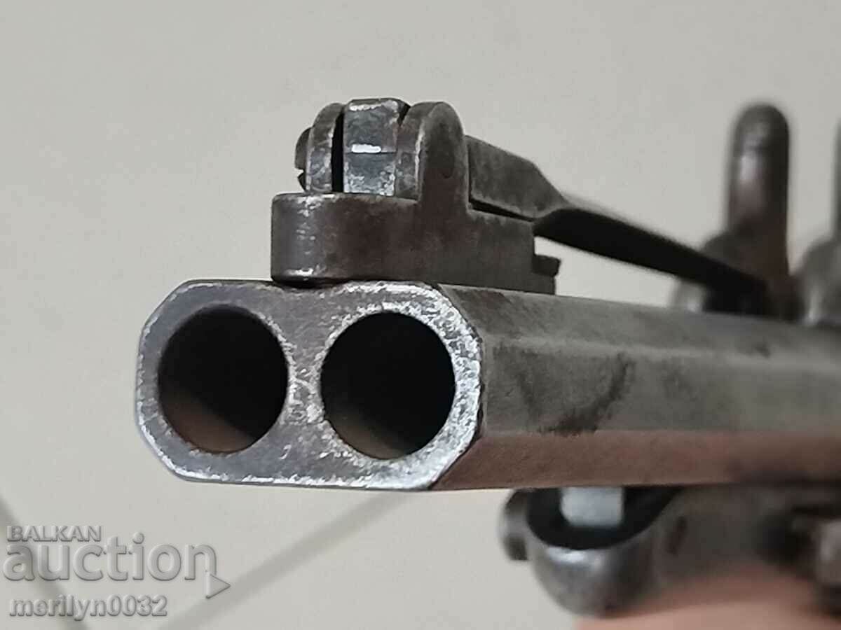 Double-barrelled Lefouche rifle with bayonet 40-50 years of the 19th century ORIGINAL - 7 Double-barrelled Lefouche rifle with bayonet 40-50 years of the 19th century ORIGINAL - 7