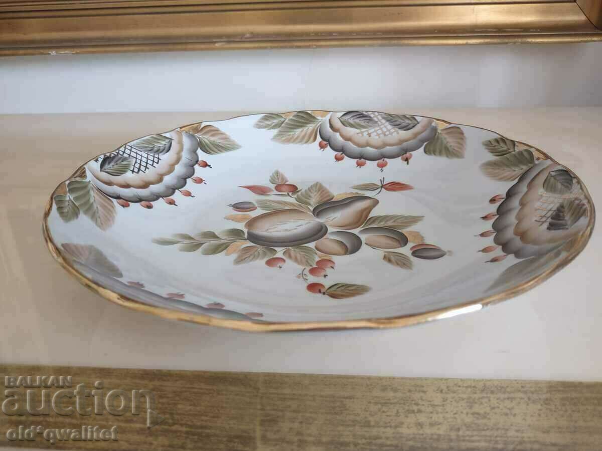 Licitație Farfurie, portelan rusesc, pictat manual, marcat Licitație Farfurie, portelan rusesc, pictat manual, marcat