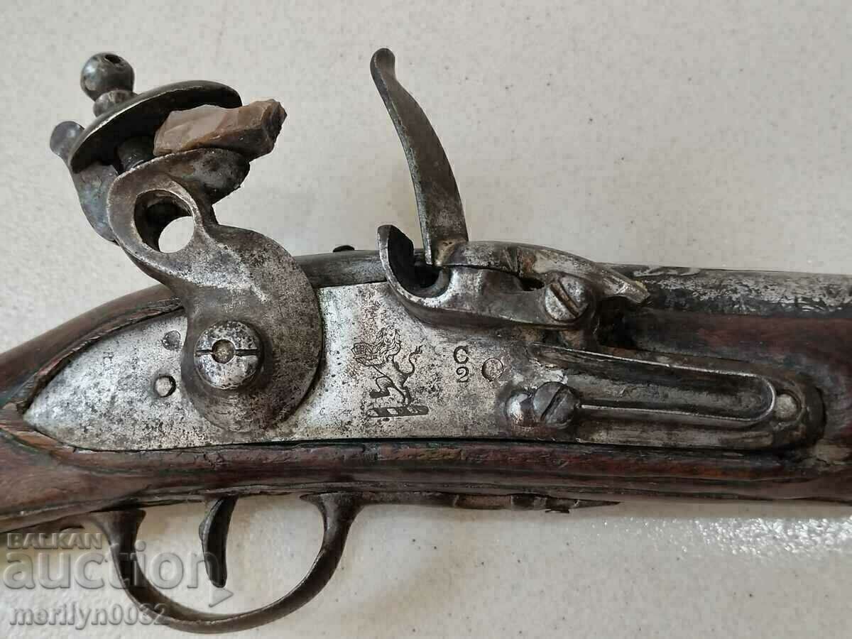Balkan flintlock damascus barrel musket early 19th century with price 1739.00 BGN | € 889.14 Balkan flintlock damascus barrel musket early 19th century with price 1739.00 BGN | € 889.14