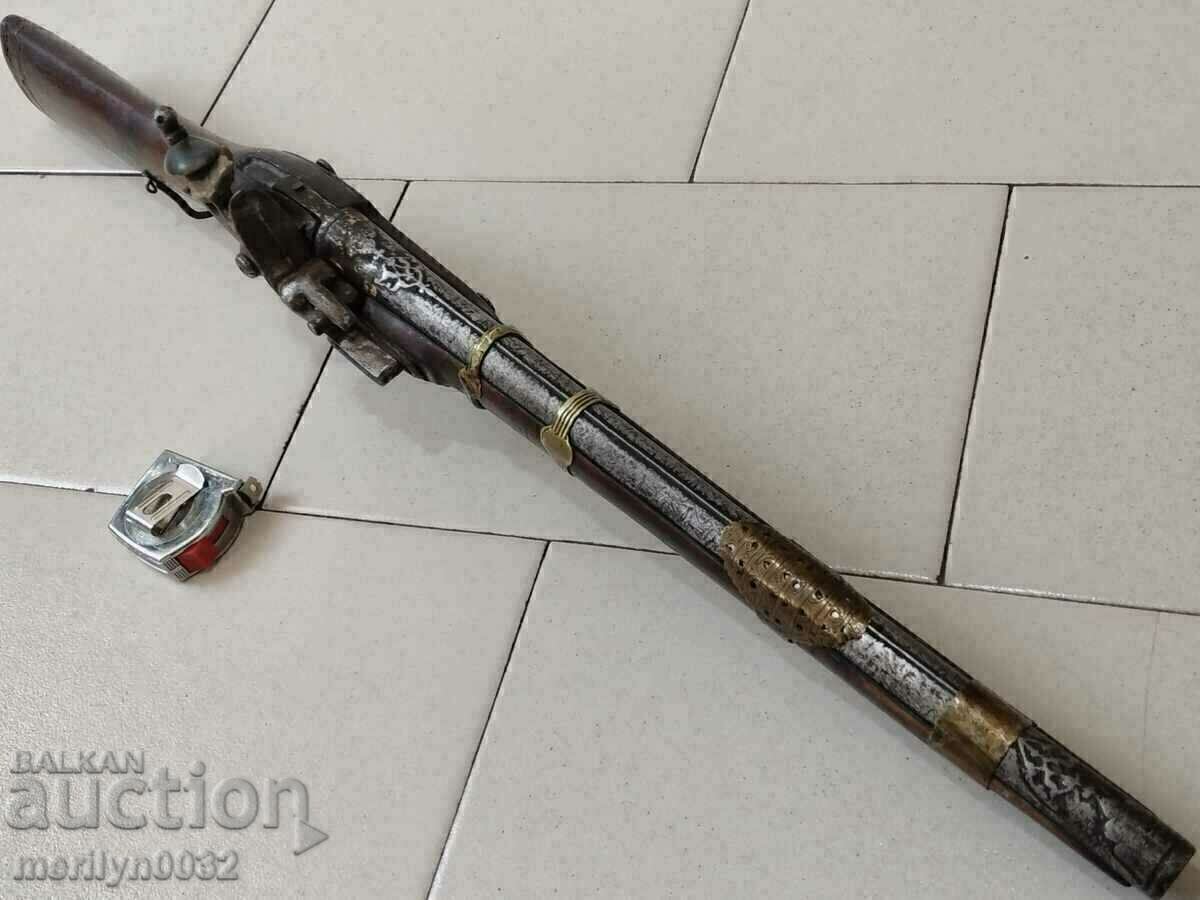 Balkan flintlock damascus barrel musket early 19th century - 7 Balkan flintlock damascus barrel musket early 19th century - 7