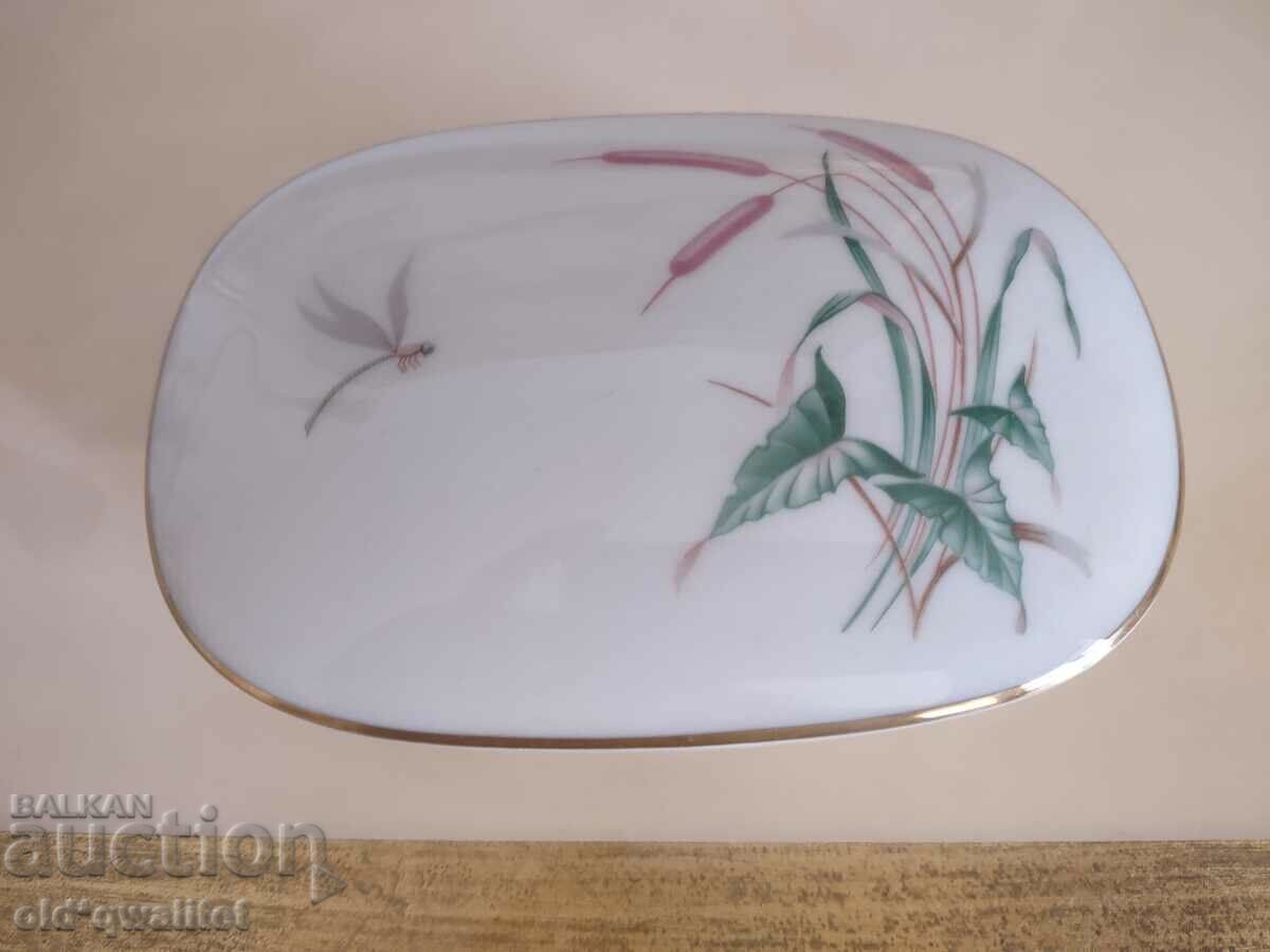 Box porcelain, hand painted, marked with price 147.00 BGN | € 75.16