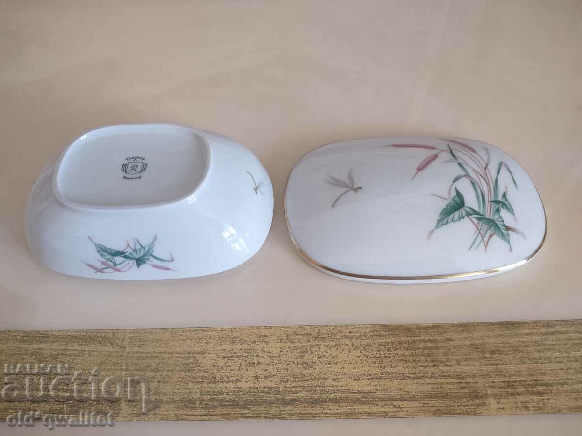 Box porcelain, hand painted, marked - 5