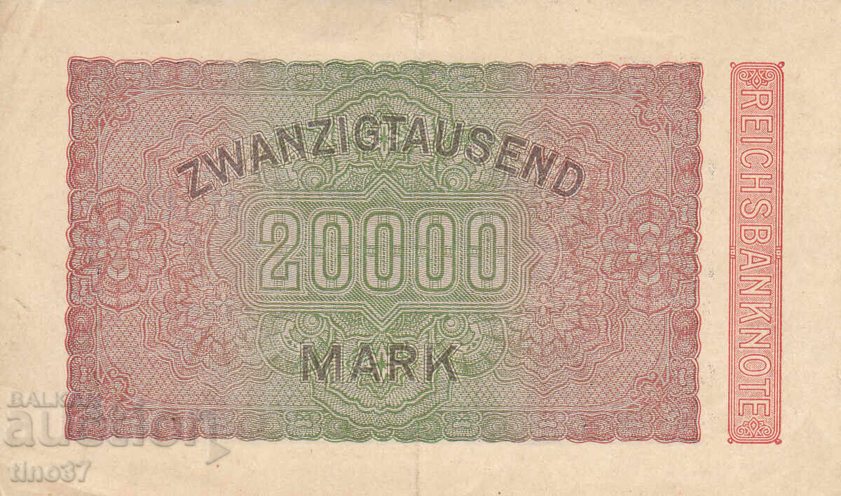 Auction tino37- GERMANY - 20000 MARKS -1923 - XF Auction tino37- GERMANY - 20000 MARKS -1923 - XF