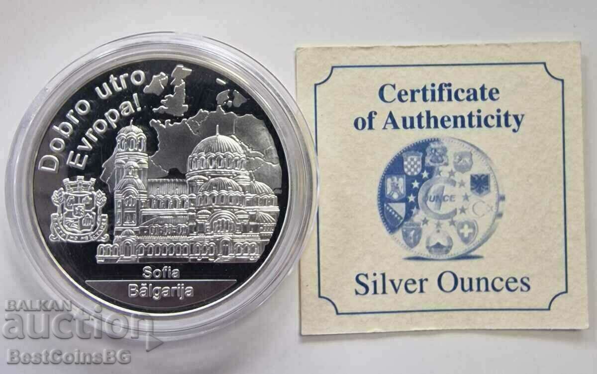 VERY RARE SILVER OUNCE WITH BULGARIAN MOTIF