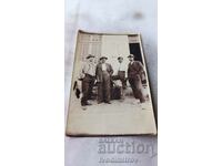 Photo Gulyantsi Four men on the sidewalk 1930