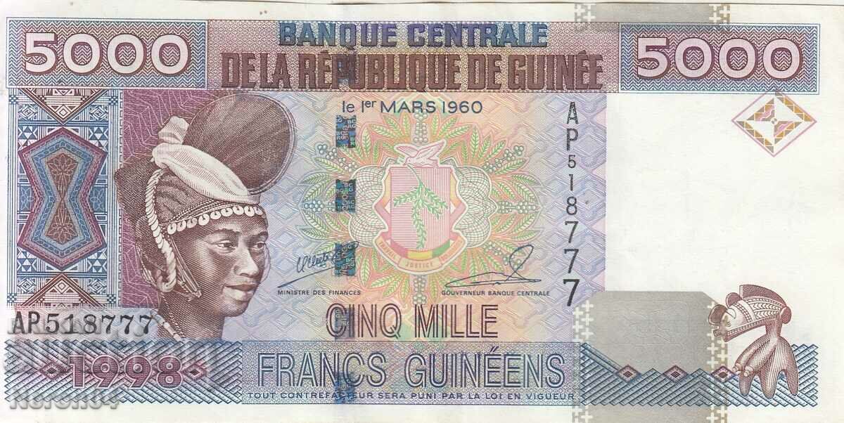 5000 francs 1998, Guinea