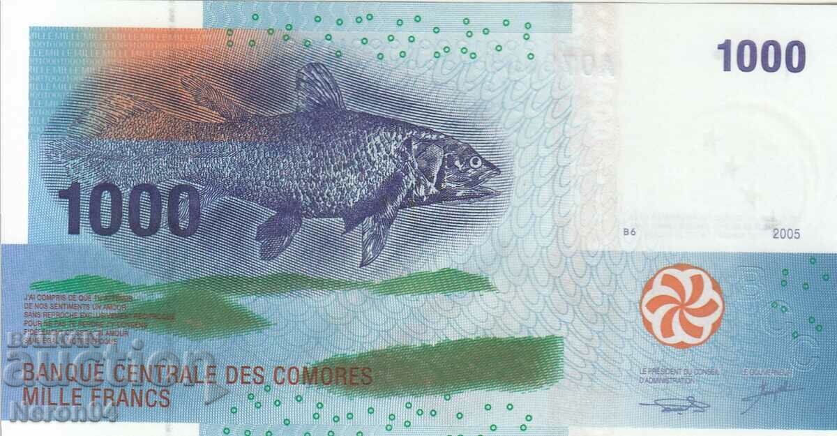 1000 francs 2005, Comoros with price 39.99 BGN | € 20.45 1000 francs 2005, Comoros with price 39.99 BGN | € 20.45