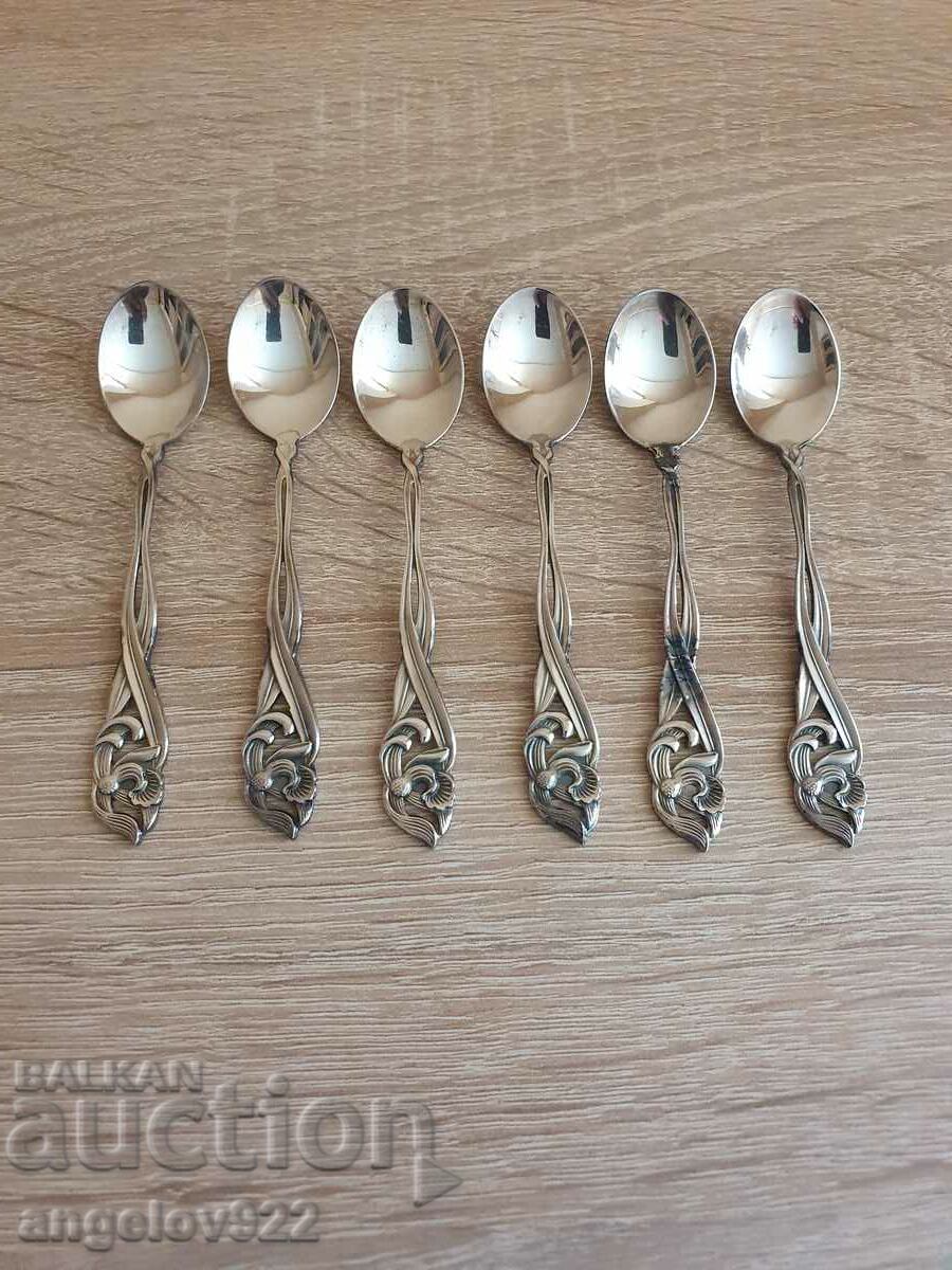 6 EXTRA PRIMA NS coffee spoons