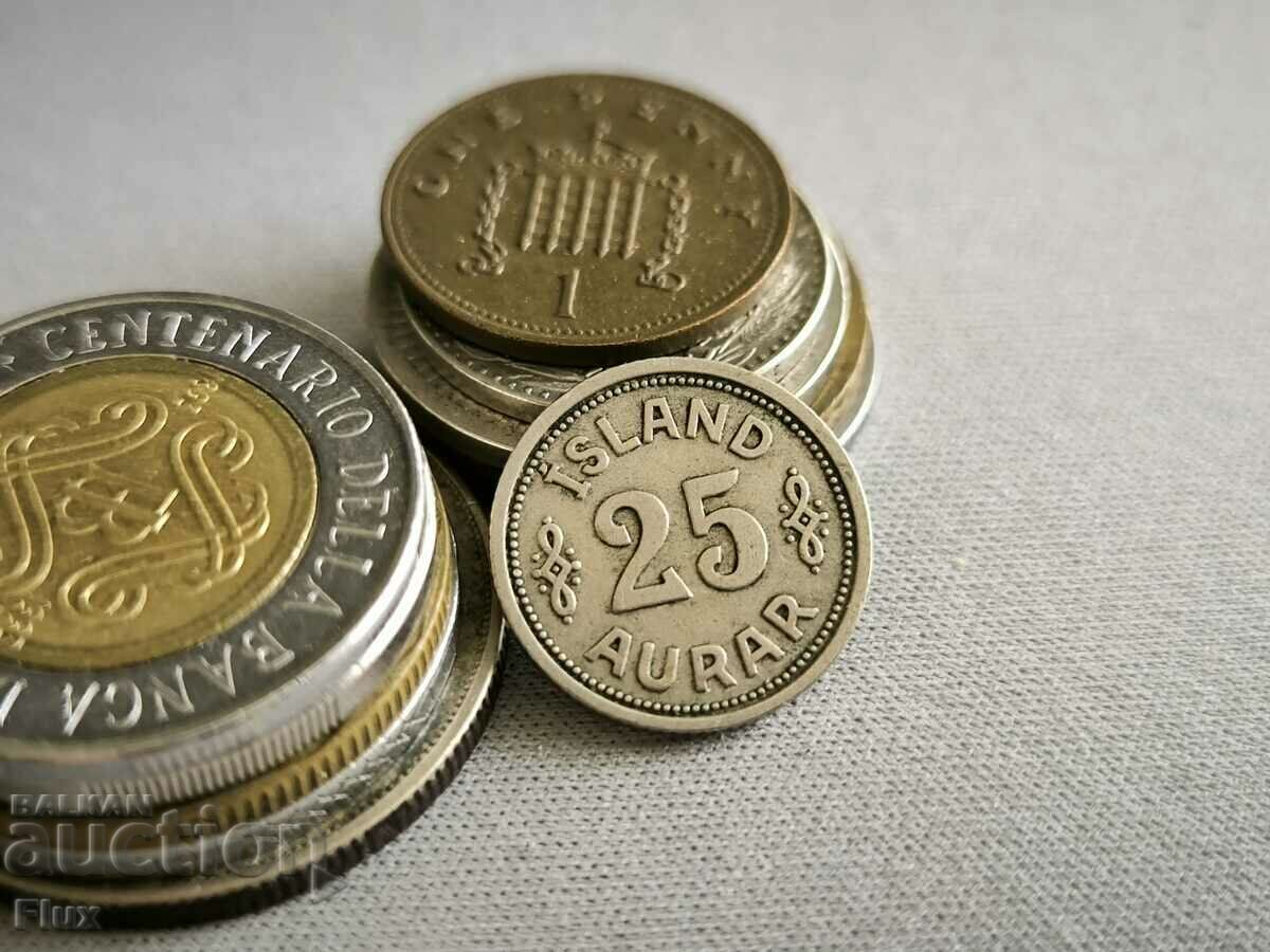 Coin - Iceland - 25 aurar | 1940