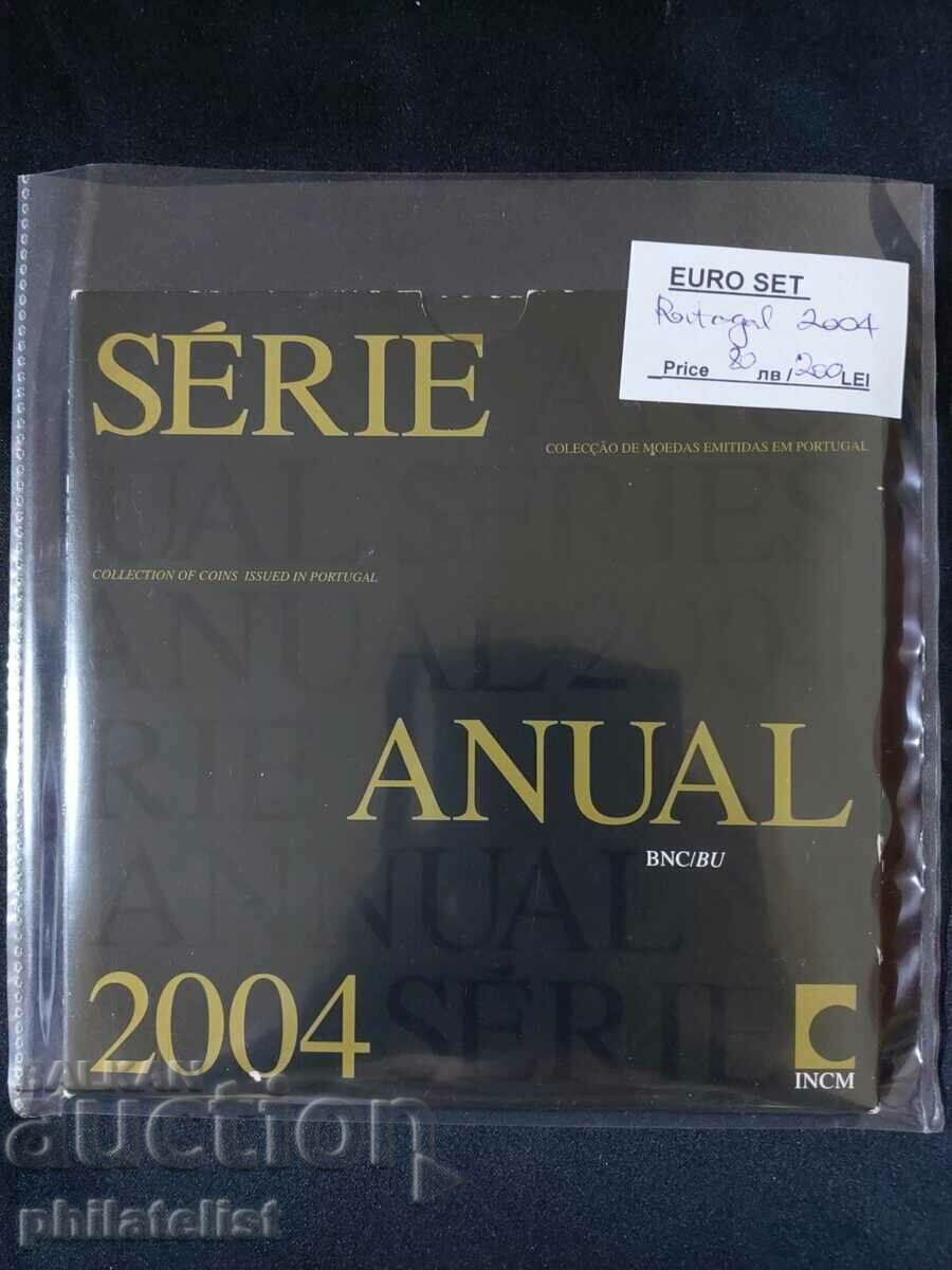 Πορτογαλία 2004 - Ολοκληρωμένο τραπεζικό σετ ευρώ, 8 νομίσματα BU