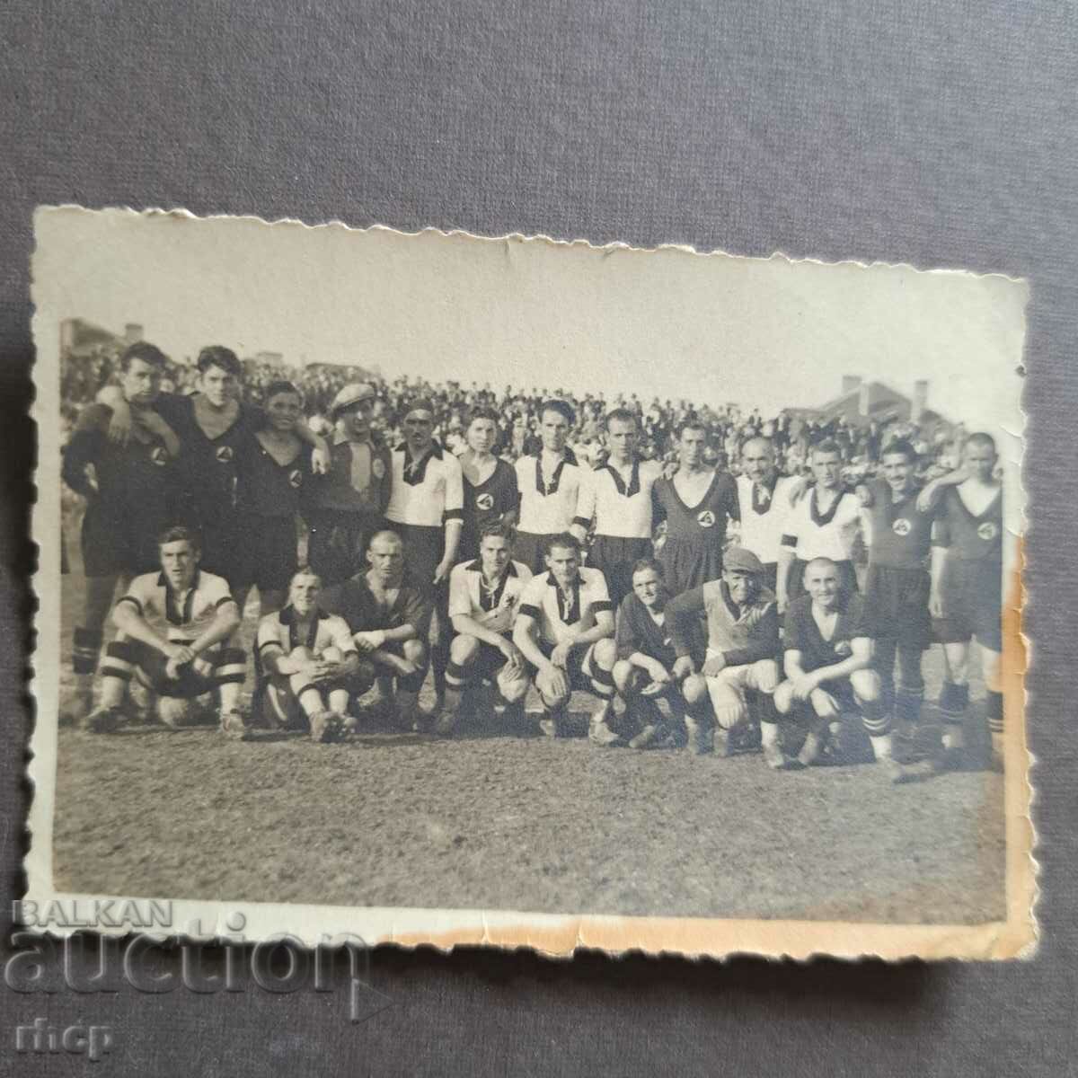 Fotbal foto rară din anii 1930 Slavia Sofia