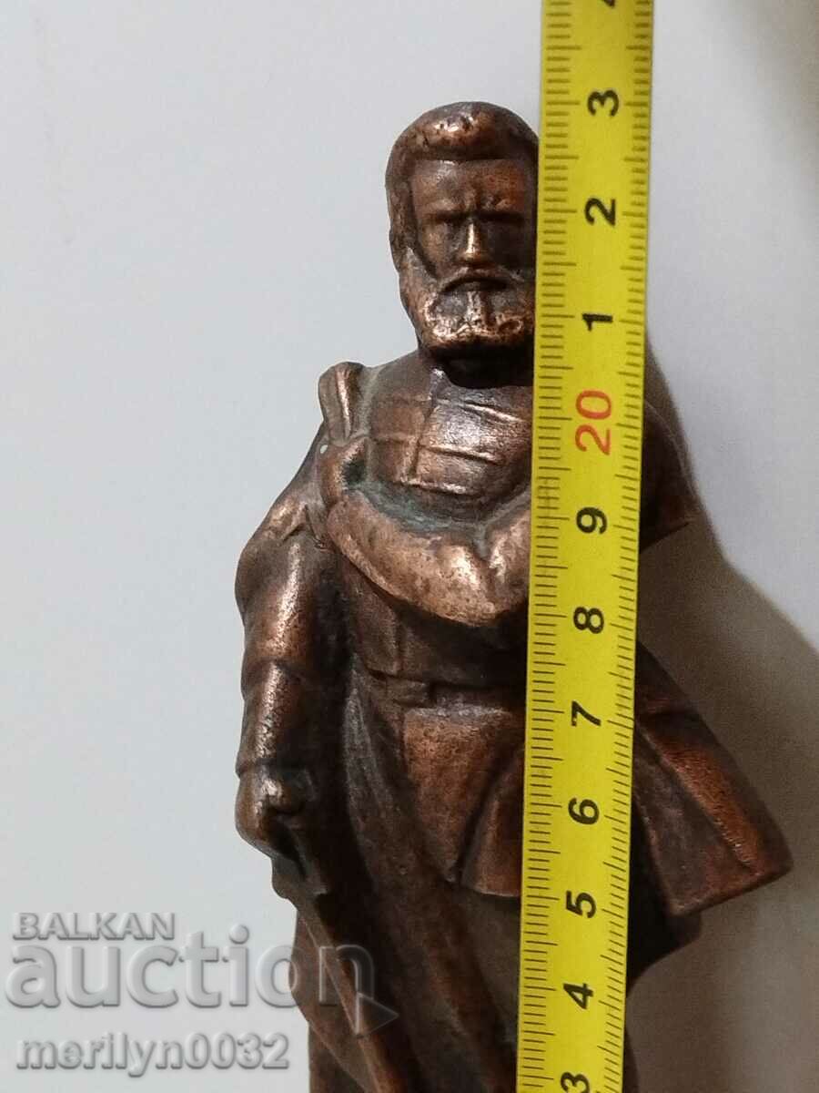 Old metal statuette HristoBotev sculpture figure UNIQUE - 5 Old metal statuette HristoBotev sculpture figure UNIQUE - 5