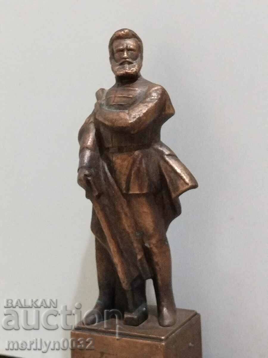 Statueta din metal veche HristoBotev figurina de sculptura UNICA