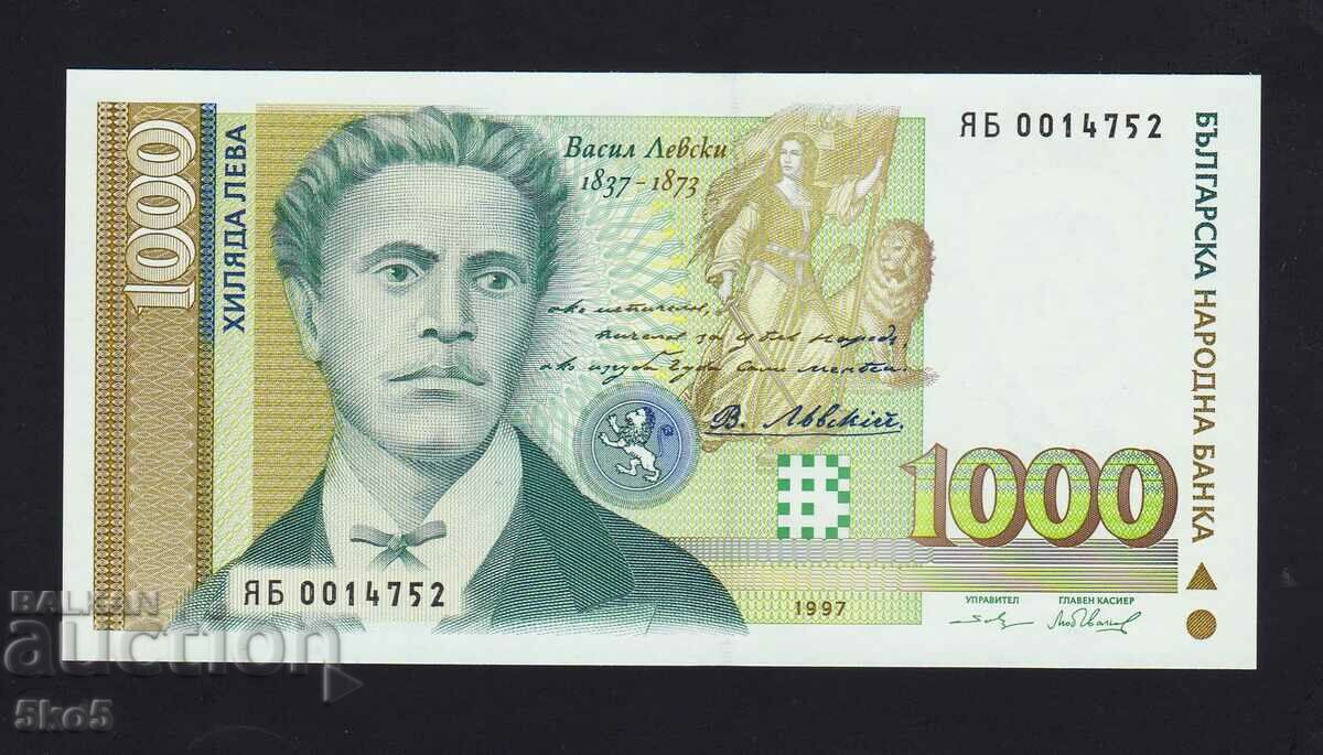 BULGARIA - 1000 BGN 1997 - UNC