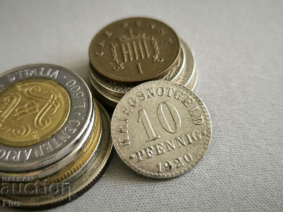 Райх монета - Германия - 10 пфенига (Брауншвайг) | 1920г.