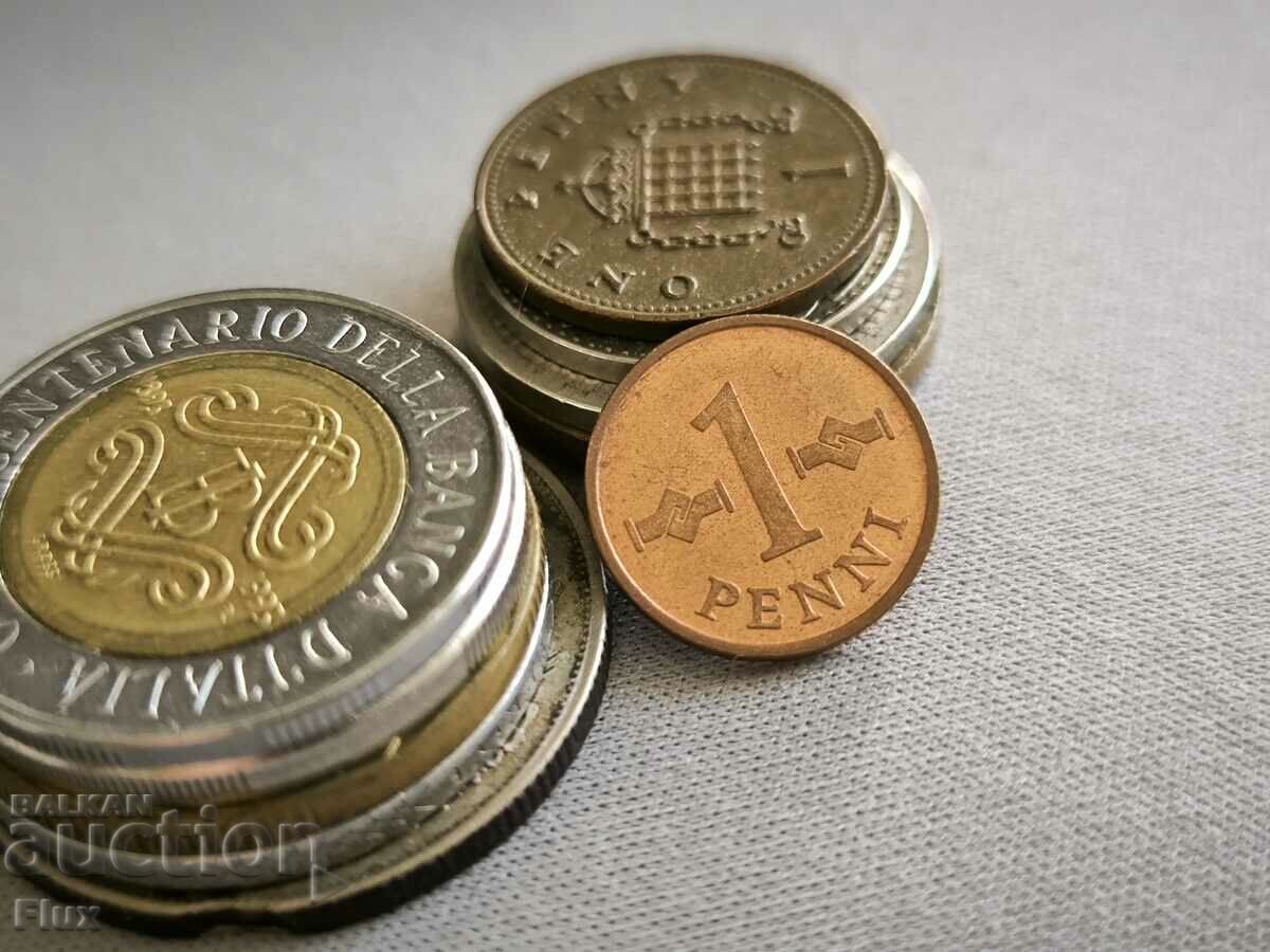 Монета - Финландия - 1 пени | 1983г.